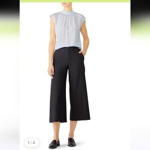 Vince Powder Blue Rib Trim Shell Blouse Women's Size XS